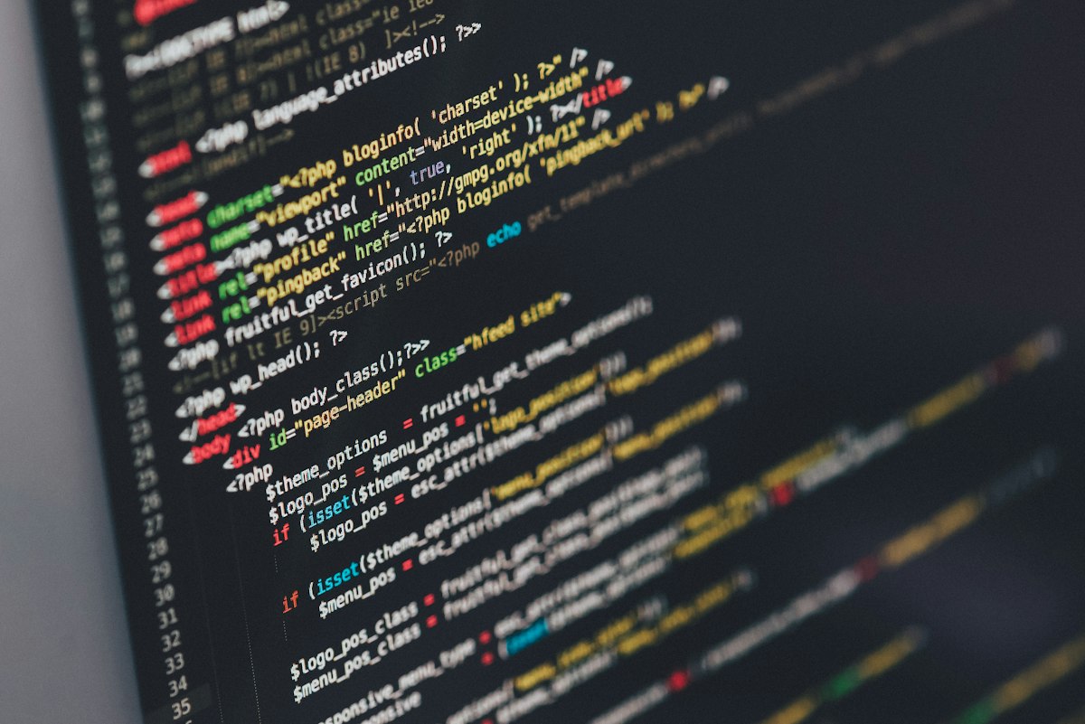 Software development on a screen