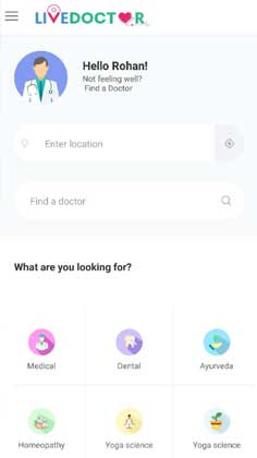 Gallery view from the LiveDoctor product